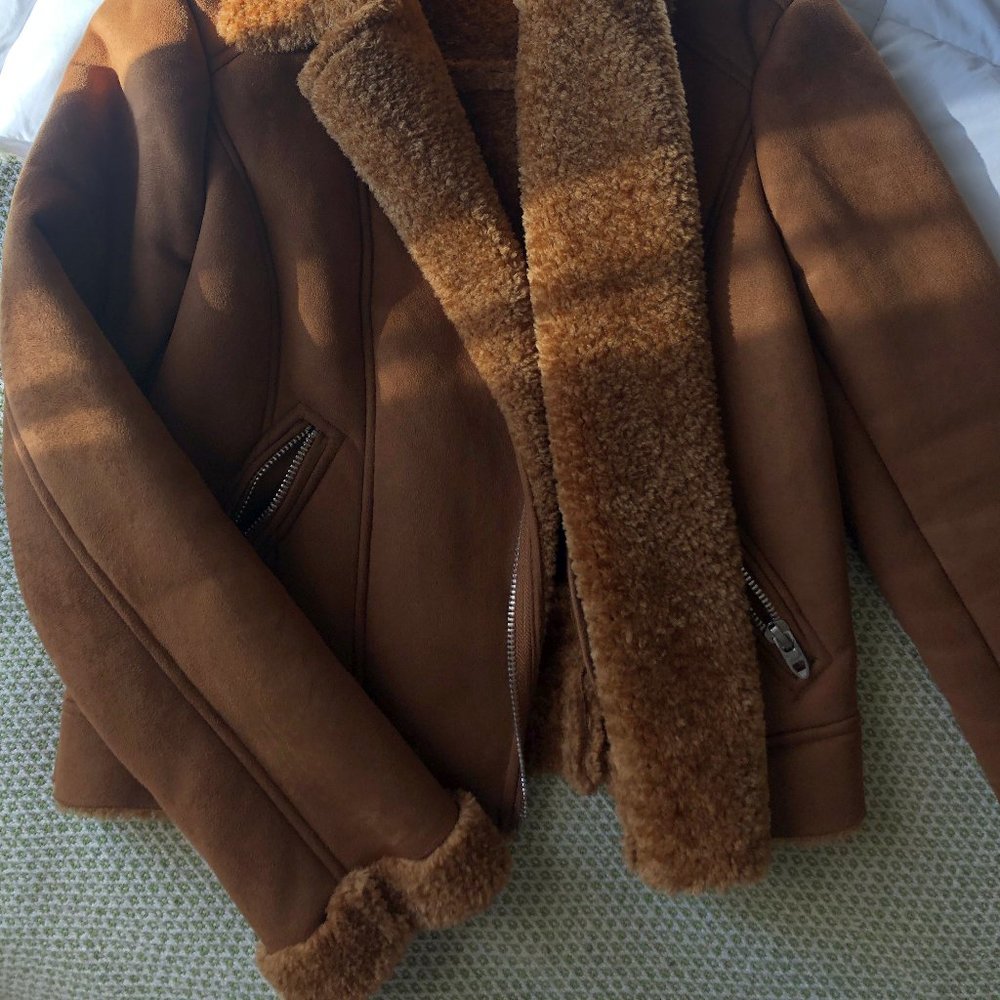 Philosophy Brown Fur Jacket - Picture 2 of 5